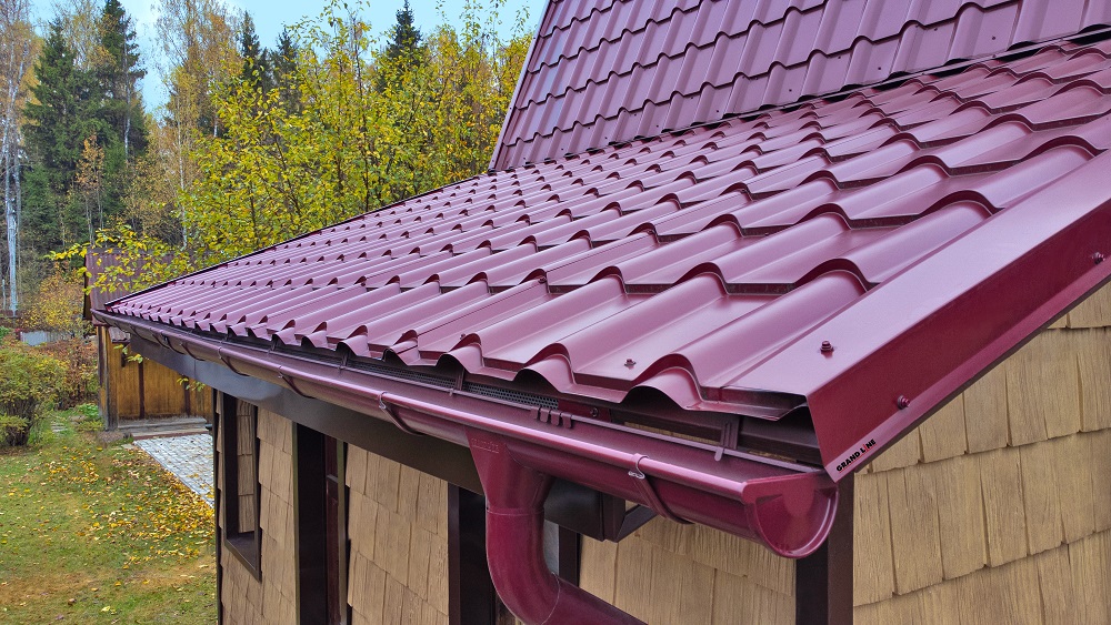 Grand Line: Металлочерепица Камея Rooftop Бархат 0,5 мм