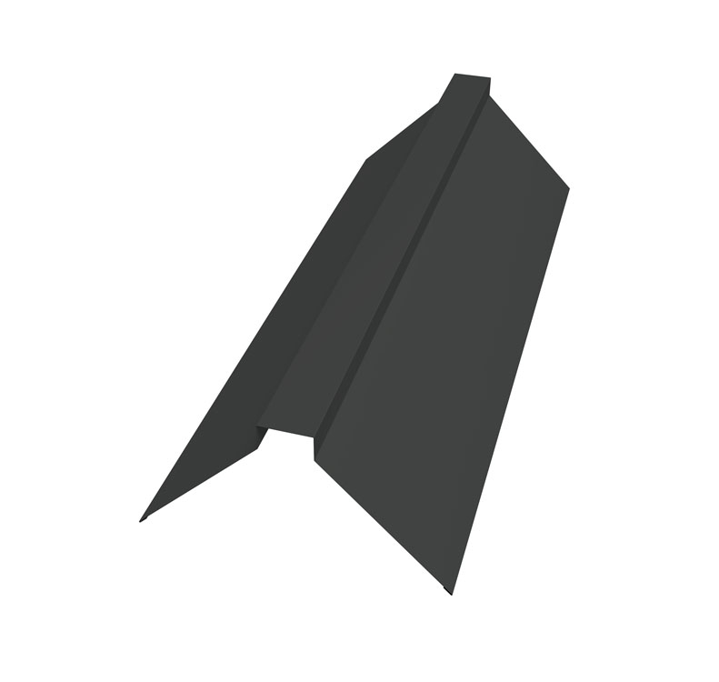 Конек прямой 115х30х115 Rooftop Бархат 0,5 мм Ral 7016