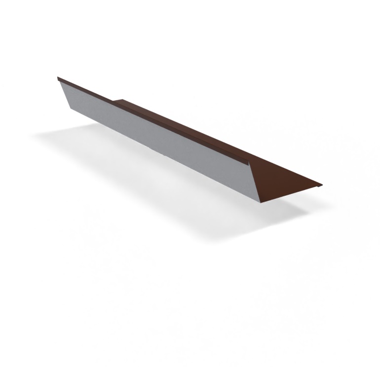 Планка примыкания 150х250х2000мм Ре 0,45 мм Ral 8017