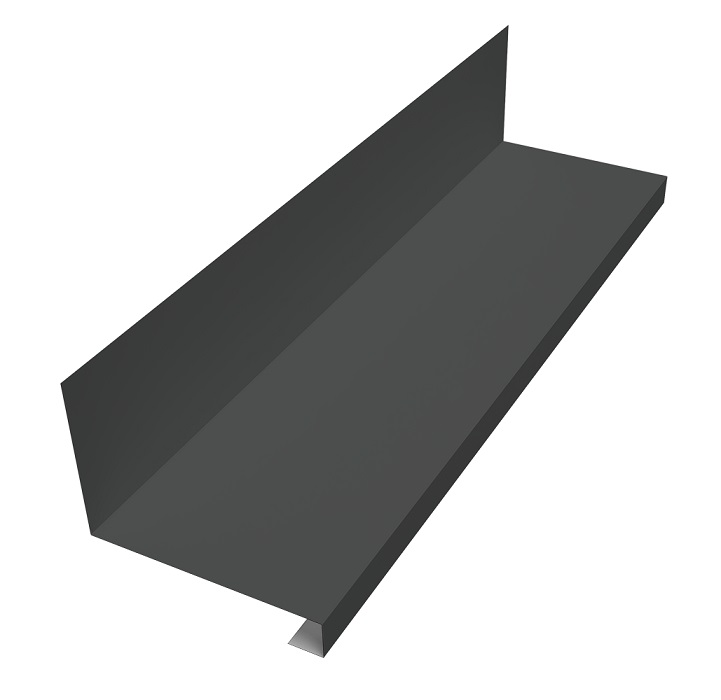 Примыкание нижнее к трубе Кликфальц Pro Драп 0,5 мм Ral 7016