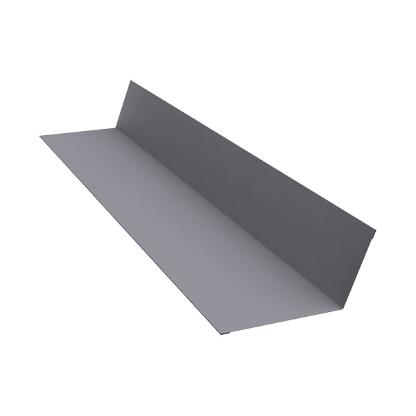 Планка примыкания 90х140 мм Сатин 0,5мм Ral 7004