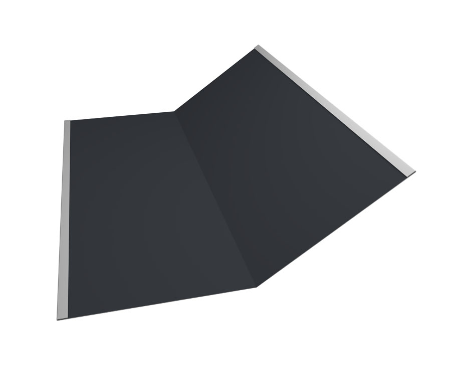 Ендова нижняя 300х300 мм Драп 0,45мм Ral 7024