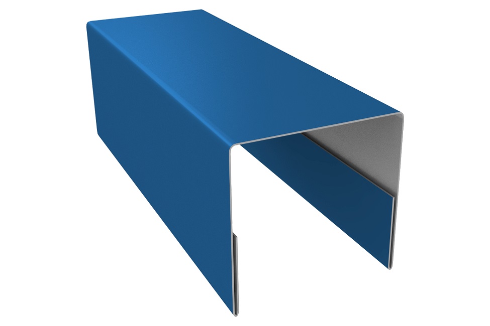 Планка П-образная заборная 20 Ре 0,45 мм. Ral 5005