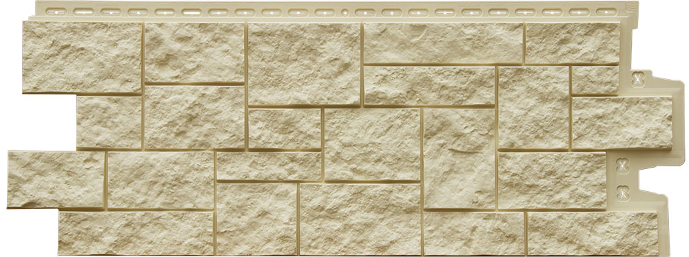 Фасадная панель Дикий камень Classic Бежевый