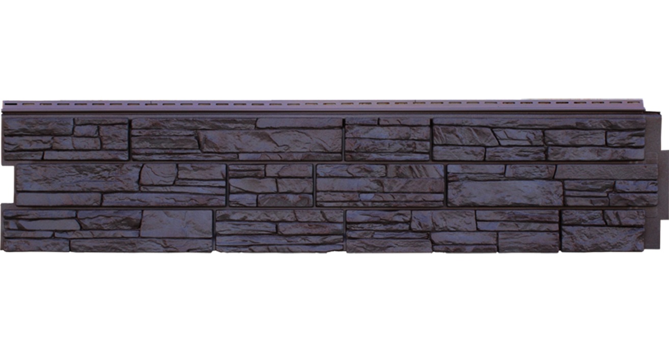 Фасадная панель ЯФАСАД Крымский сланец Уголь