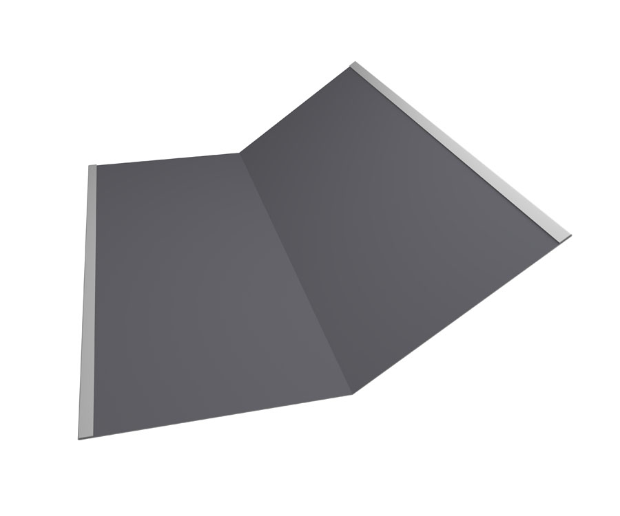 Ендова нижняя 300х300 мм Сатин 0,5мм Ral 7004