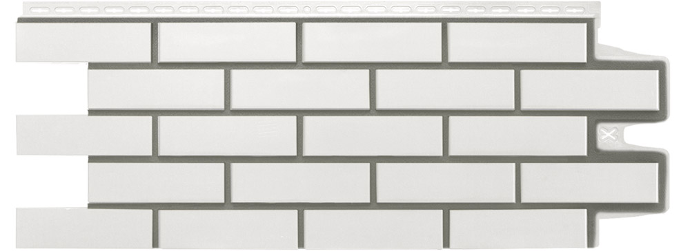 Фасадная панель Клинкерный кирпич Design Молочный