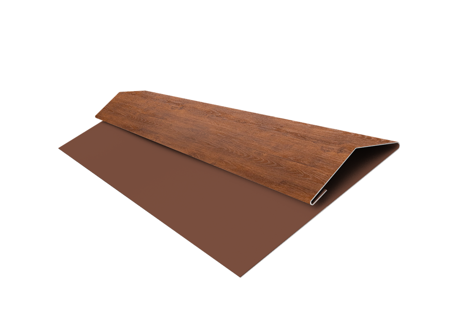 Планка стартово-финишная Блок-хаус/ЭкоБрус Print Premium 0,45 мм, длина 3м. Golden Wood Fresh