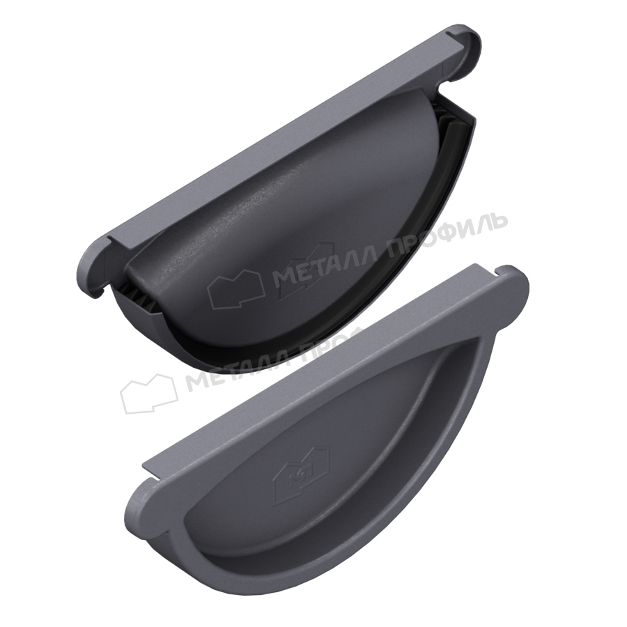 Заглушка желоба Foramina D=125мм Freeze Matt Grey