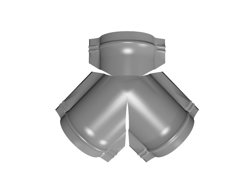 Тройник Y-образный Полиэстер Ral 7004