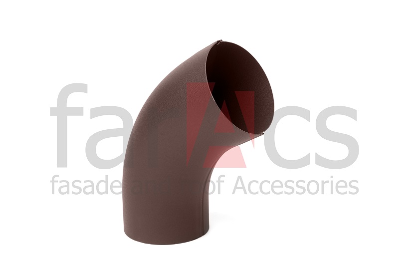 Колено трубы 60гр. 125/90 MATT Ral 8017