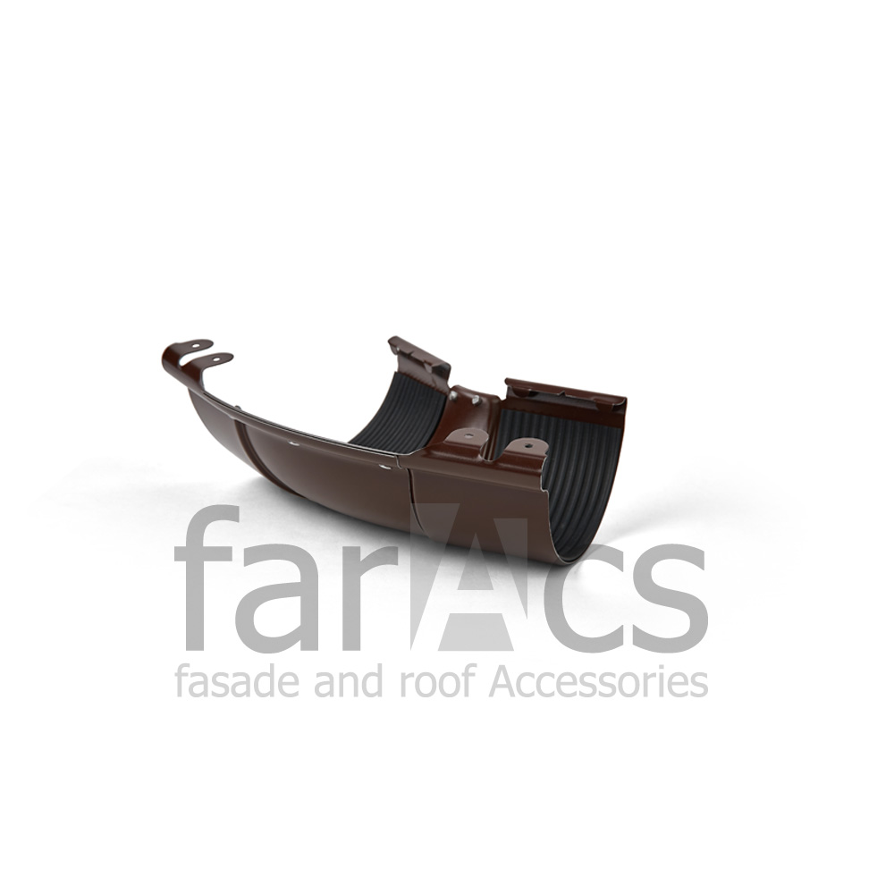 Угол желоба внешний 135° 125/90 Ral 8017