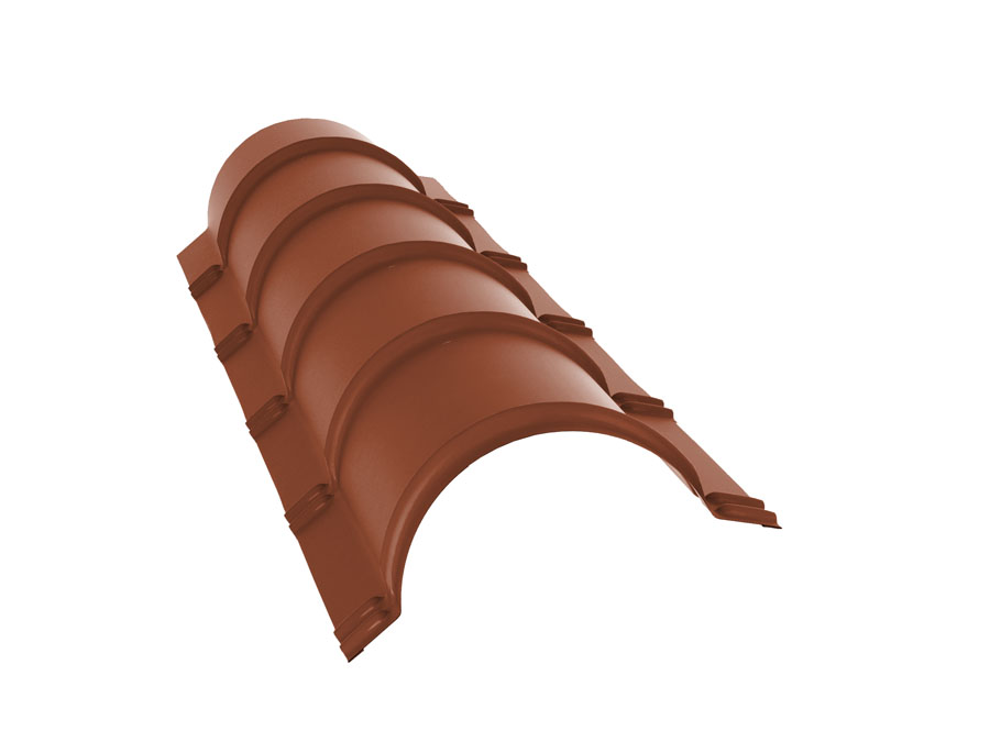 Конек полукруглый Satin 0,5 мм Ral 8004