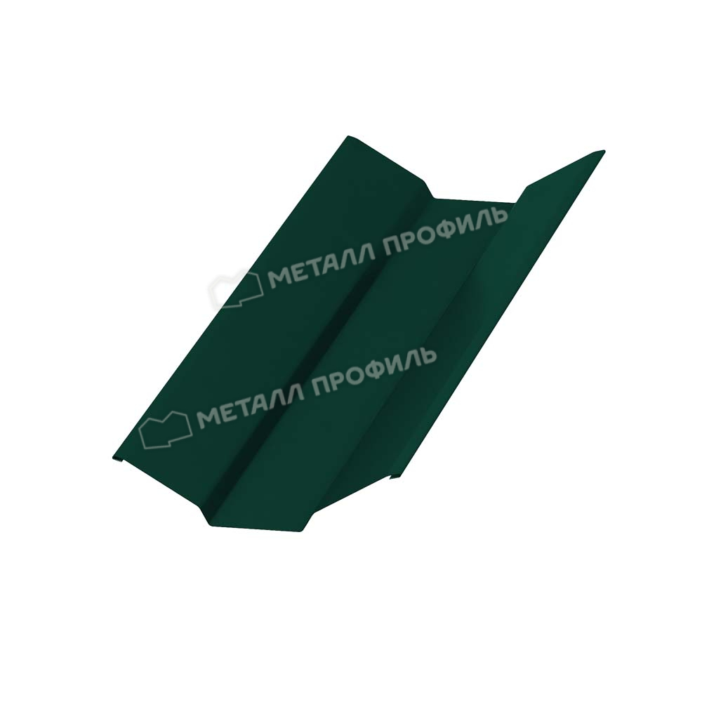 Планка ендовы верхняя 76х76 Norman 0,5 мм Ral 6005