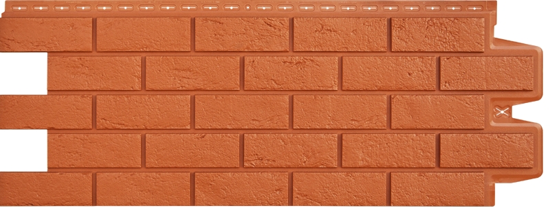 Фасадная панель Состаренный кирпич Classic Терракотовый
