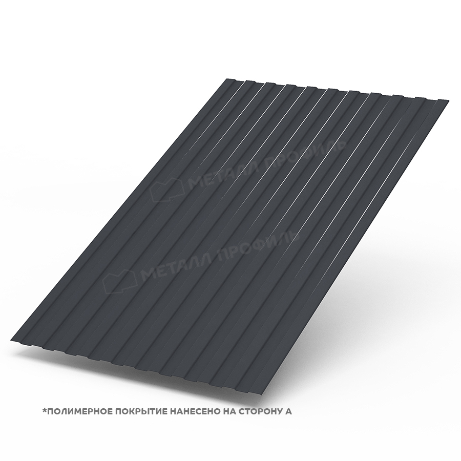 Профнастил (м2) С-8 Полиэстер двухсторонний 0,45 мм Ral 7024/7024