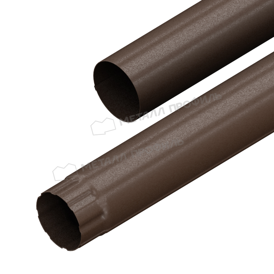 Труба водосточная Foramina Freeze D=100 мм L=2м Matt Dark brown