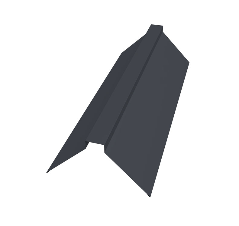 Конек прямой 115х30х115 Rooftop Бархат 0,5 мм Ral 7024