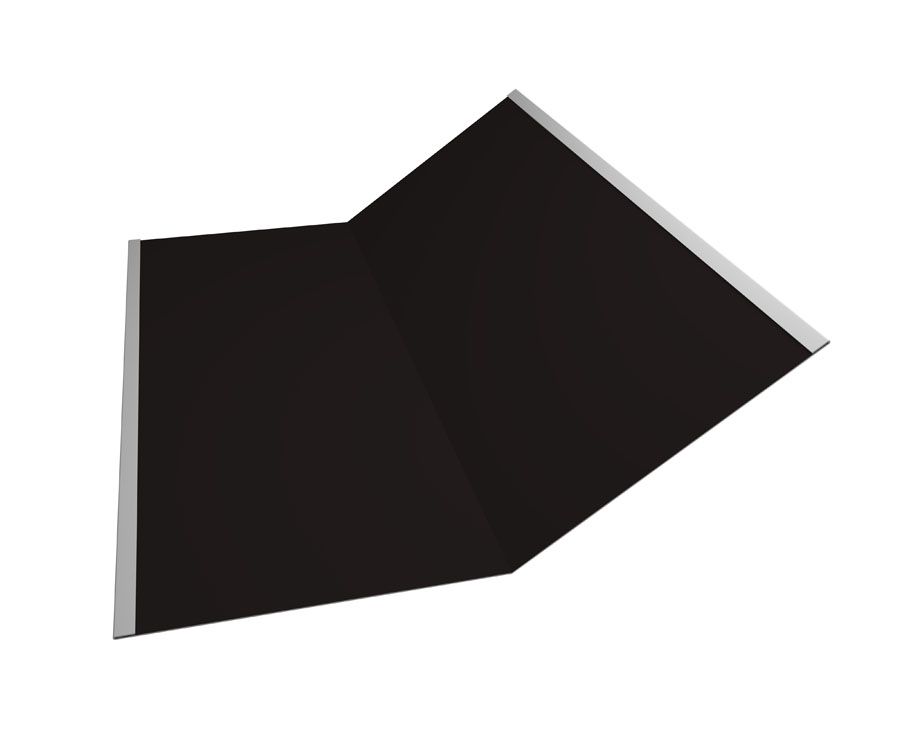 Ендова нижняя 300х300 мм Rooftop Бархат 0,5мм Ral 9005