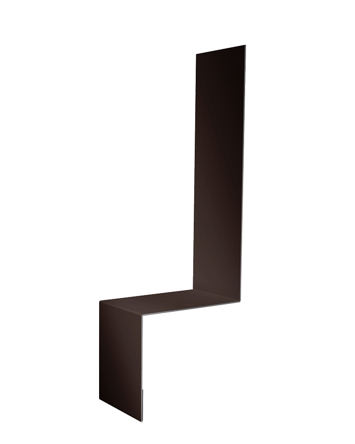 Примыкание боковое фальц Сатин матовый 0,5 мм Ral 8017