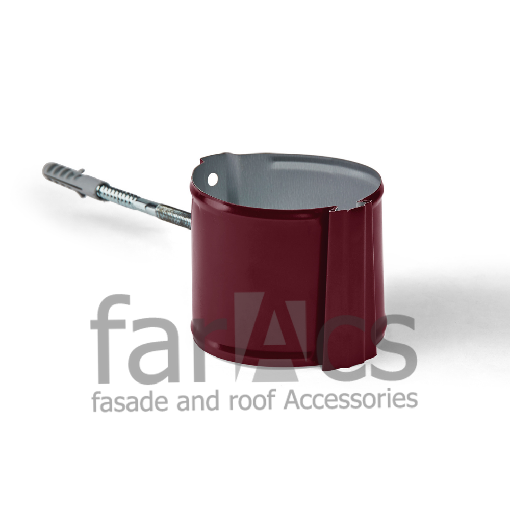 Крепление трубы на кирпич 125/90 Ral 3005