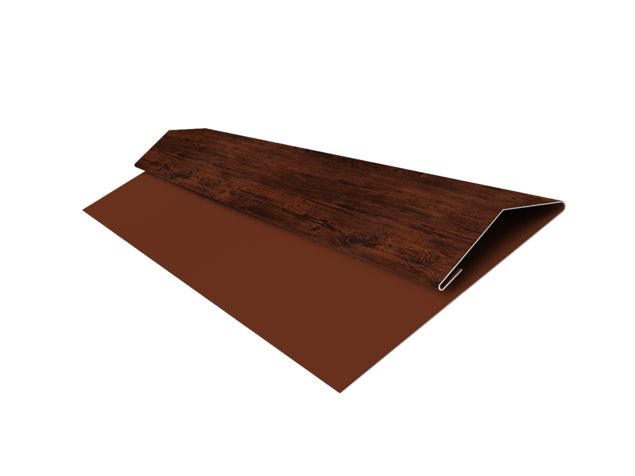 Планка стартово-финишная Блок-хаус/ЭкоБрус Print Elite 0,45 мм, длина 3м. Cherry Wood