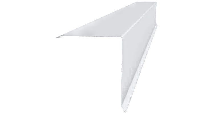 Конек односкатной кровли Сатин Ral 9003