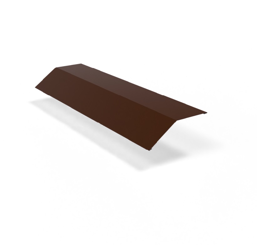 Конек плоский 190х190х2000мм Ре 0,45 мм Ral 8017