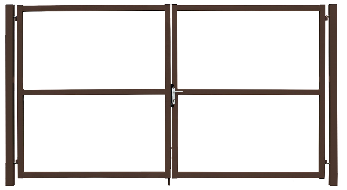 Ворота Colority Zinc Lock 2,0х3,5 Ral 8017