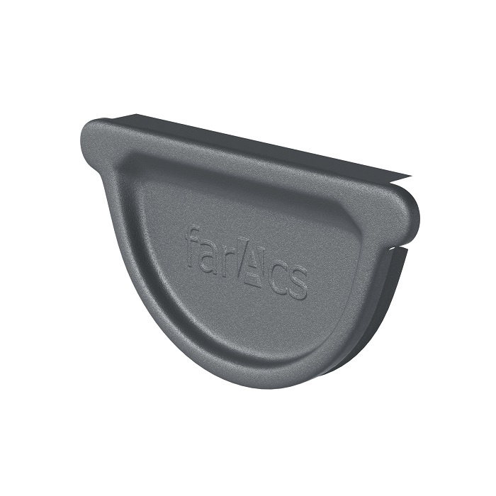 Заглушка желоба универсальная 150/100 MATT Ral 7024