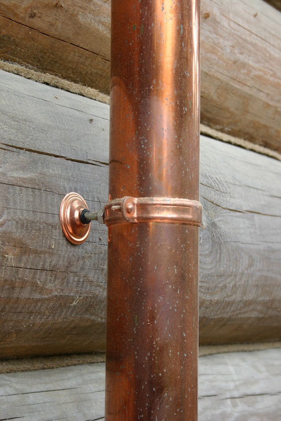 Aquasystem: Колено трубы универсальное Медь