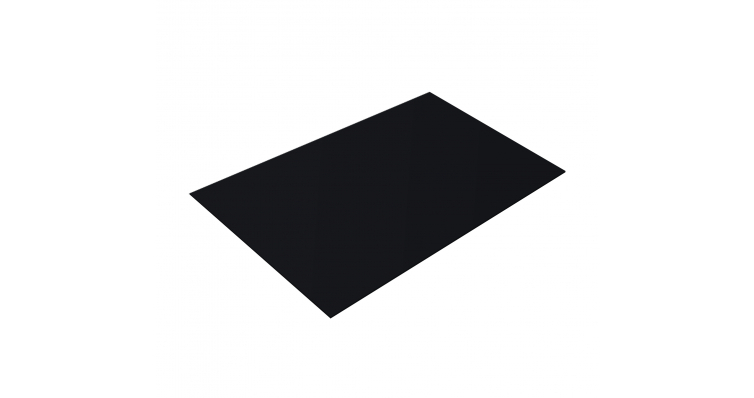 Плоский лист шириной 1250 мм Drap 0,45мм Ral 9005