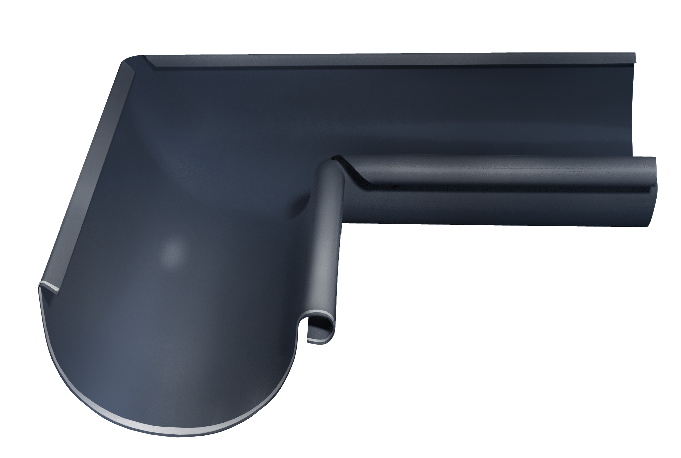 Угол желоба внутренний 90 гр. 125/90 Rooftop dRain Ral 7024
