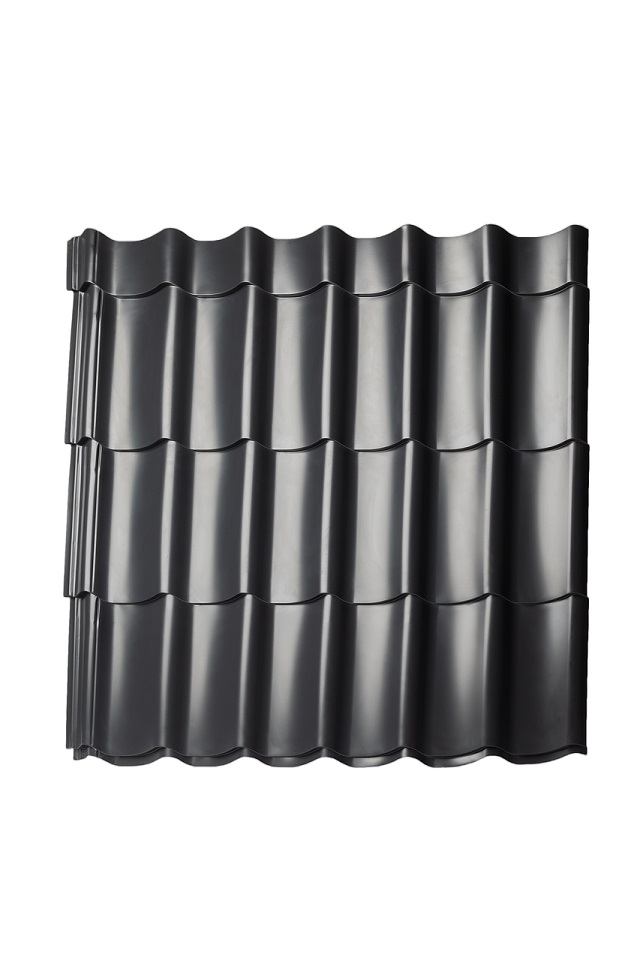 Металлочерепица с 3D резом Ре 0,5 мм Ral 7024