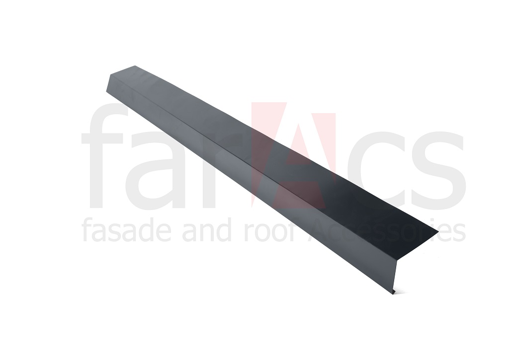 Фартук S14 карниз. 2 м Satin 0,5 мм с защит.пленкой Ral 7024