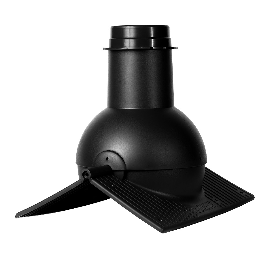 Коньковый элемент Pipe-Cone Черный (RAL 9005)
