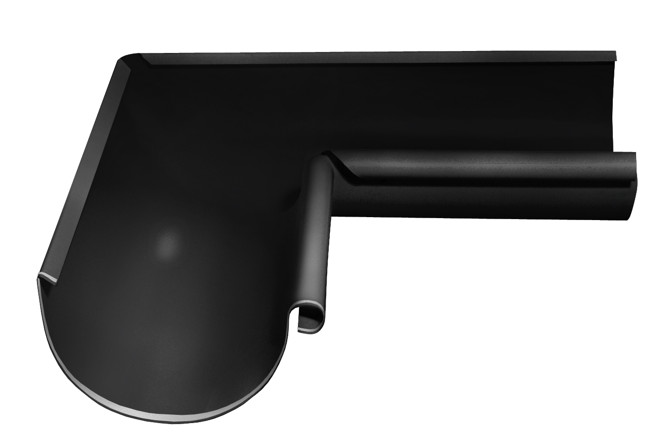 Угол желоба внутренний 90 гр. 125/90 Rooftop dRain Ral 9005