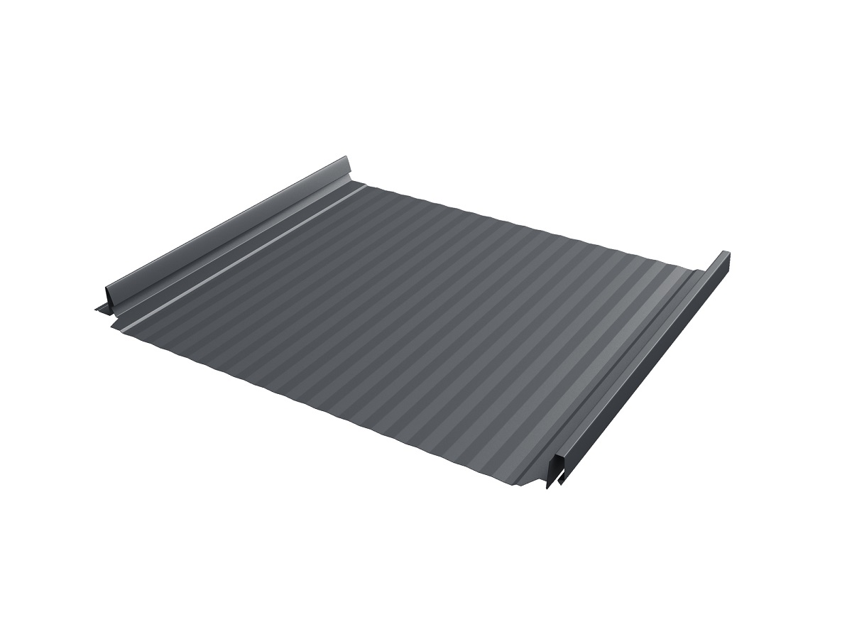 Кликфальц Pro Gofr Satin 0,5 мм Ral 7024