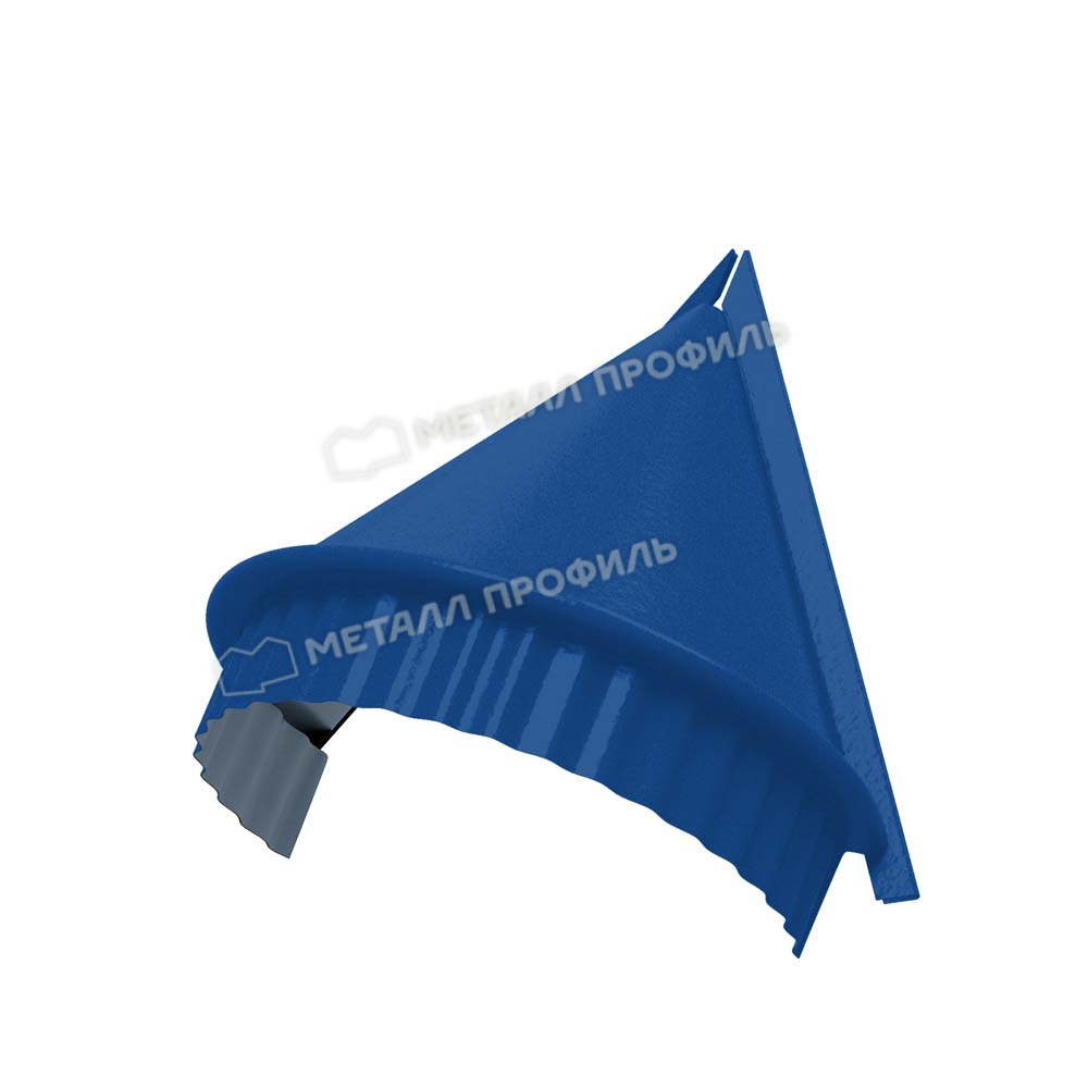 Заглушка конька конусная Norman 0,5 мм Ral 5005