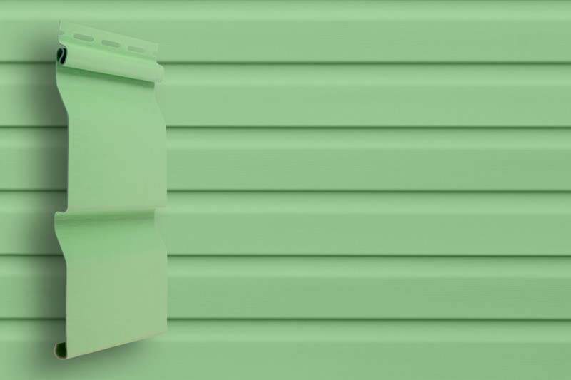 Сайдинг D4 Корабельный брус слим Classic Standart Салатовый