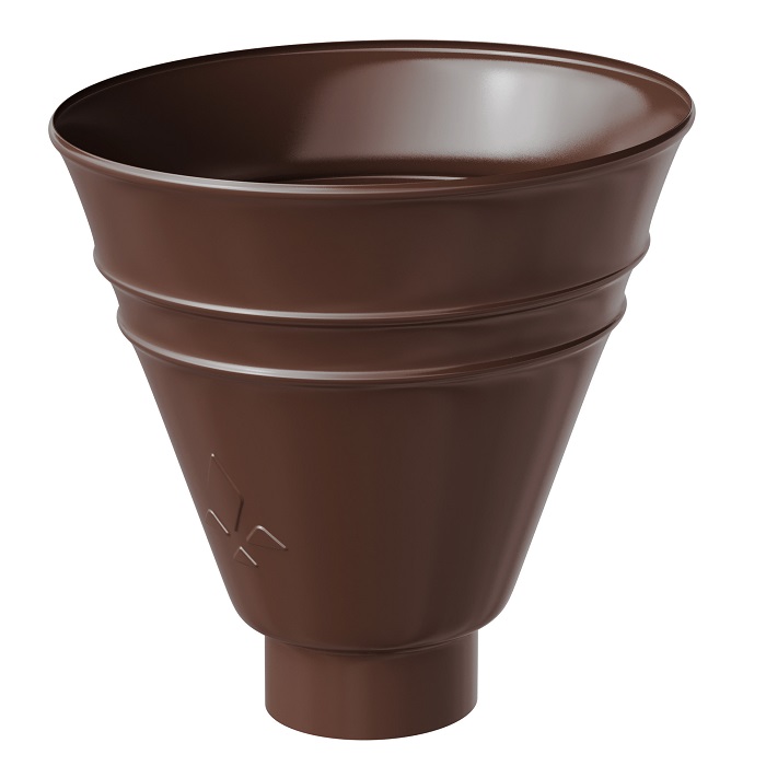 Воронка водосборная круглая 150/100 PU Ral 8017