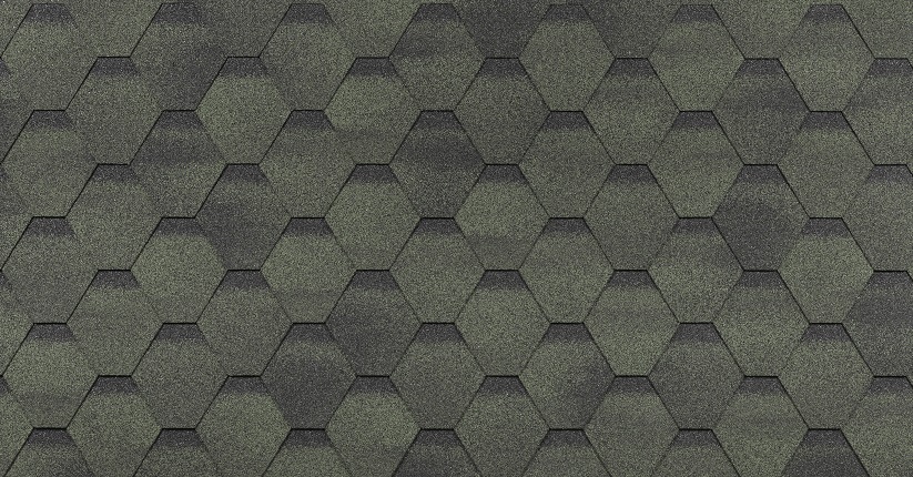 Гибкая черепица Shinglas Финская Соната Зеленый