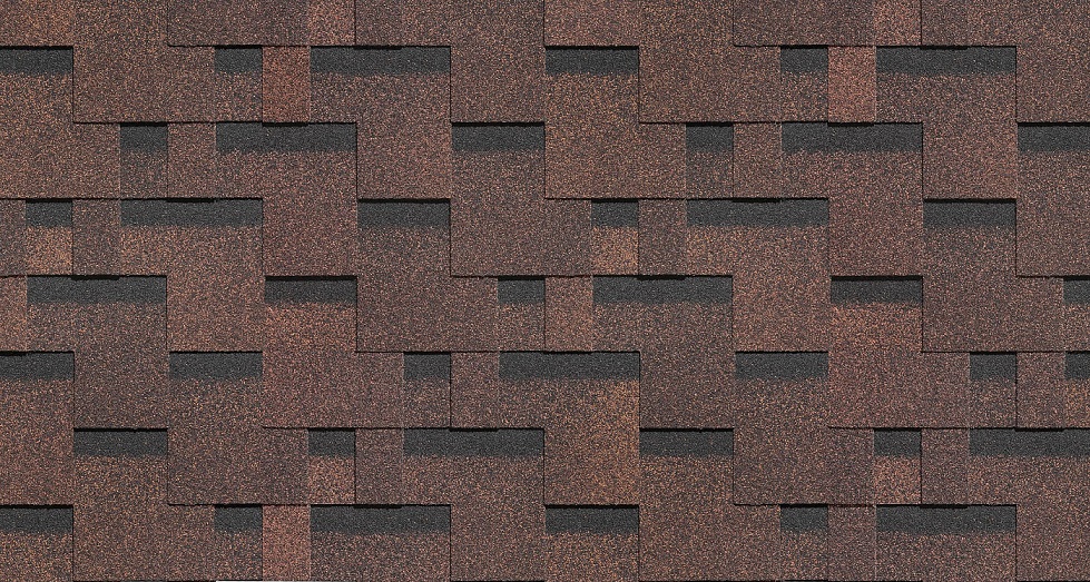Гибкая черепица Standard Тетрис Коричневый