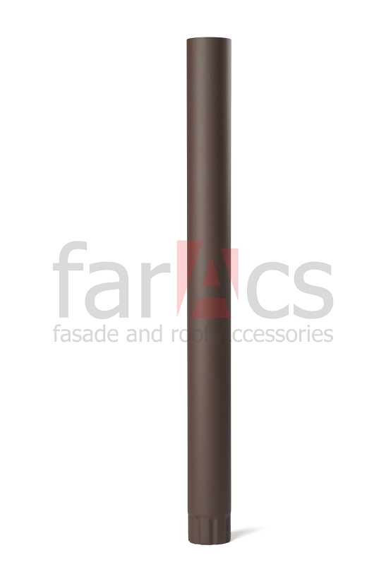 Труба водосточная 125/90 L=1м MATT Ral 8017