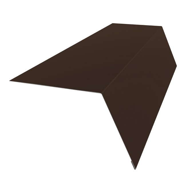 Планка карнизная широкая 100х85 Сатин 0,5 мм Ral 8017