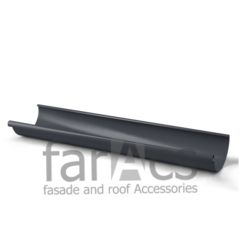 Желоб водосточный 125/90 L=3м Ral 7024
