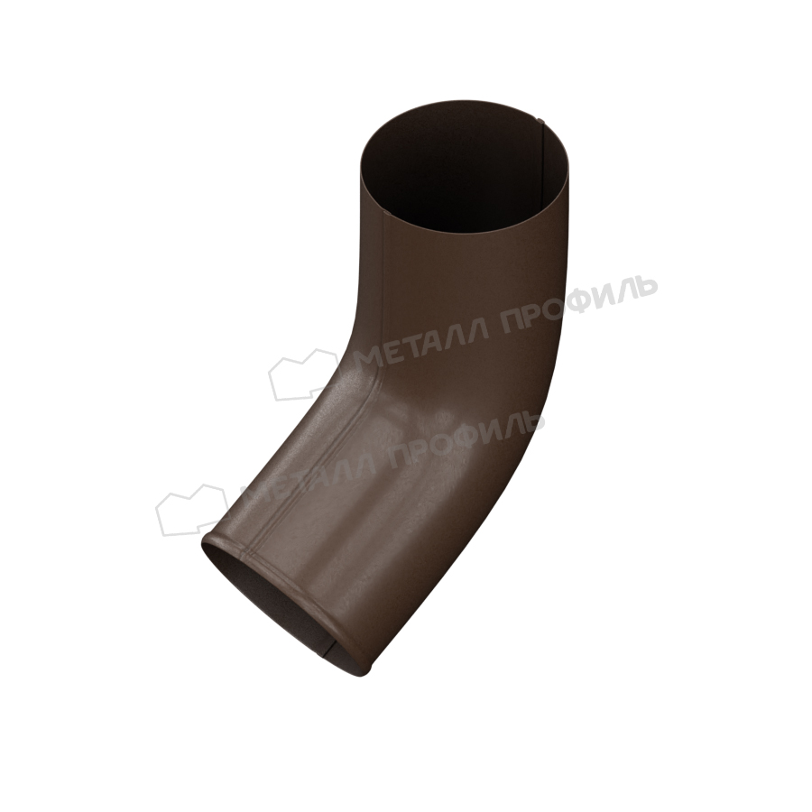 Колено сливное D=100 мм Foramina Freeze Matt Dark brown