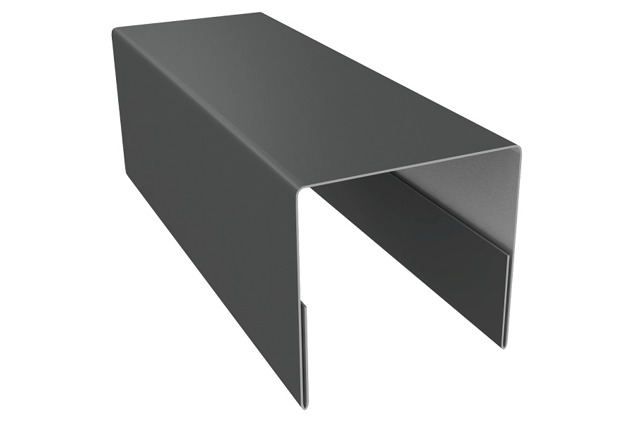 Планка П-образная заборная 20 Ре 0,45 мм. Ral 7016