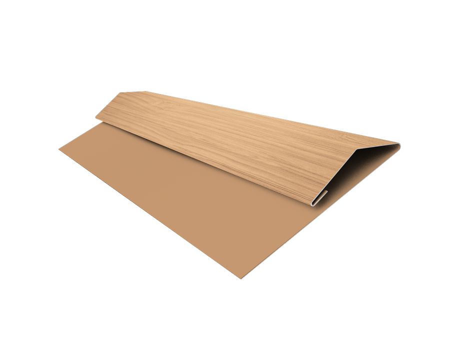 Планка стартово-финишная Блок-хаус/ЭкоБрус Print Elite 0,45 мм, длина 3м. Honey Wood