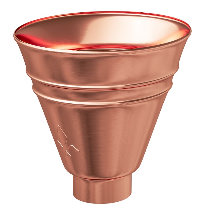Воронка водосборная круглая Медь Медь